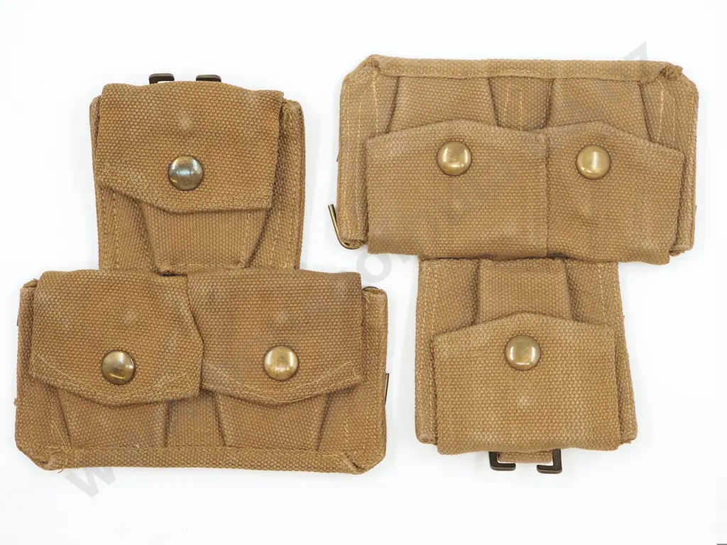 Two WW2 British Ammunition Pouches Image 1++