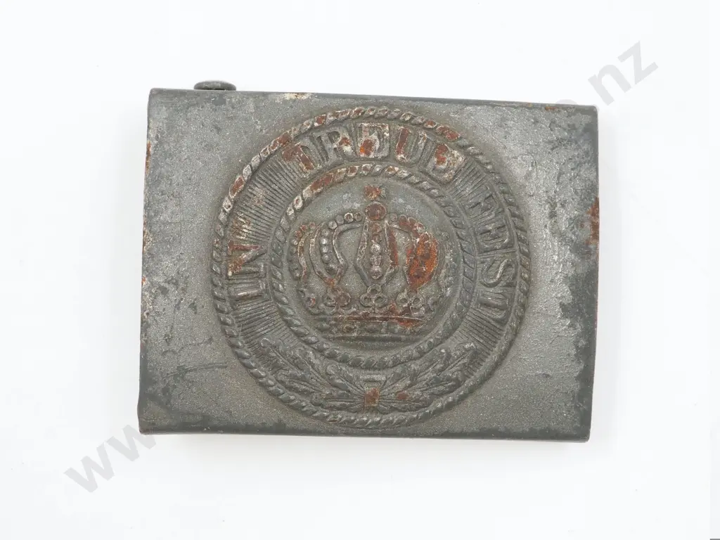 WW1 Bavarian Steel Belt Buckle Image 1++