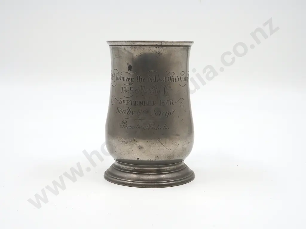 1866 West End Company Shooting Tankard  Image 1++