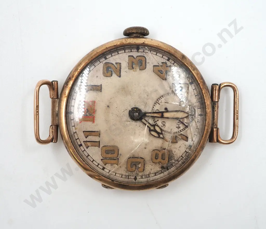 58354 NZMR Awahuri Return 9ct Gold Wrist Watch : Lance Boddy Image 1++