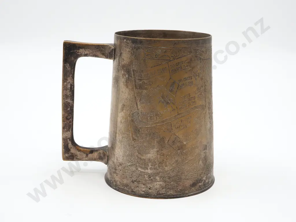 1940's Brass Tankard: Made from North Africa Battlefield Pickup Image 1++