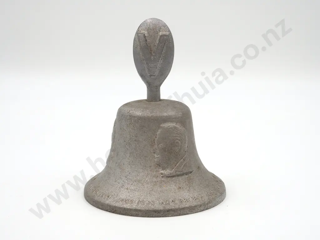 WW2 Victory Bell RAF Benevolent Fund, Cast from Alluminium from Down German Aircraft Image 1++