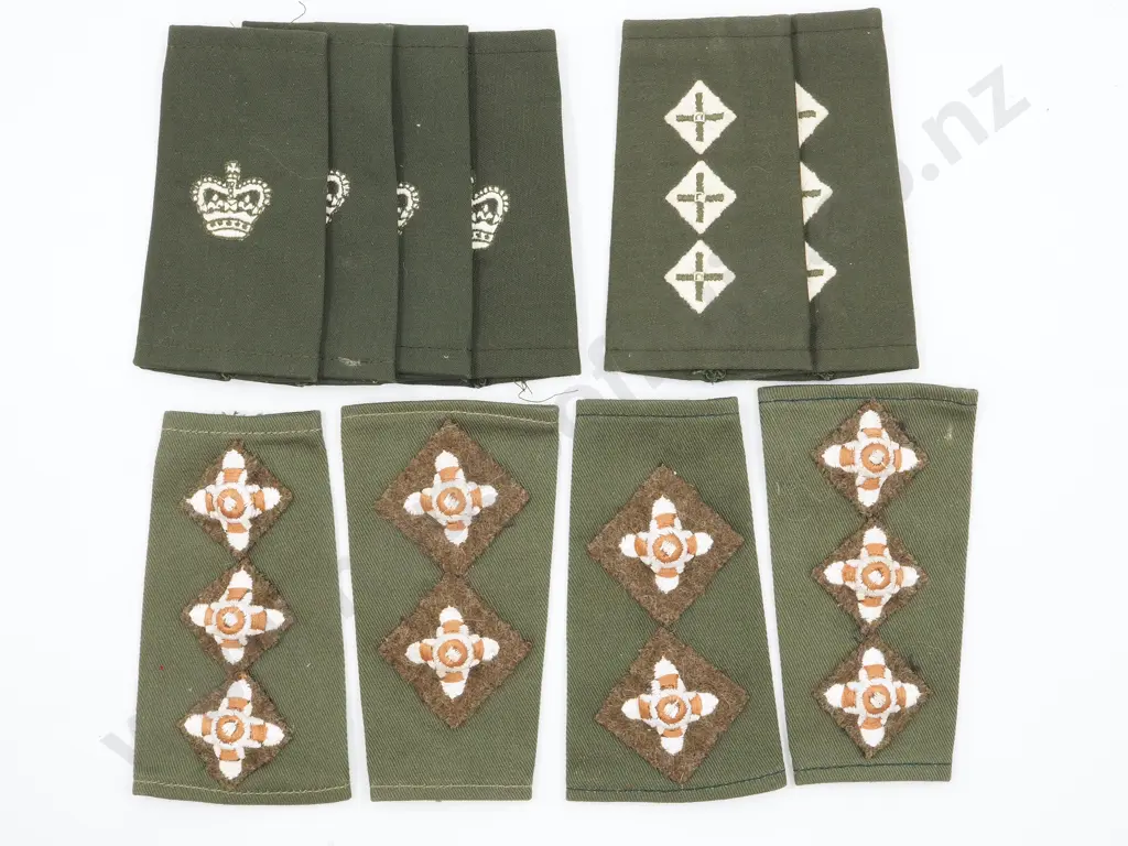 Nine WW2 New Zealand Shoulder Boards: Captains & Others  Image 1++