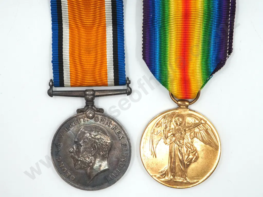 WW1 English Pair to 925 Bmbr E Skelton Image 1++