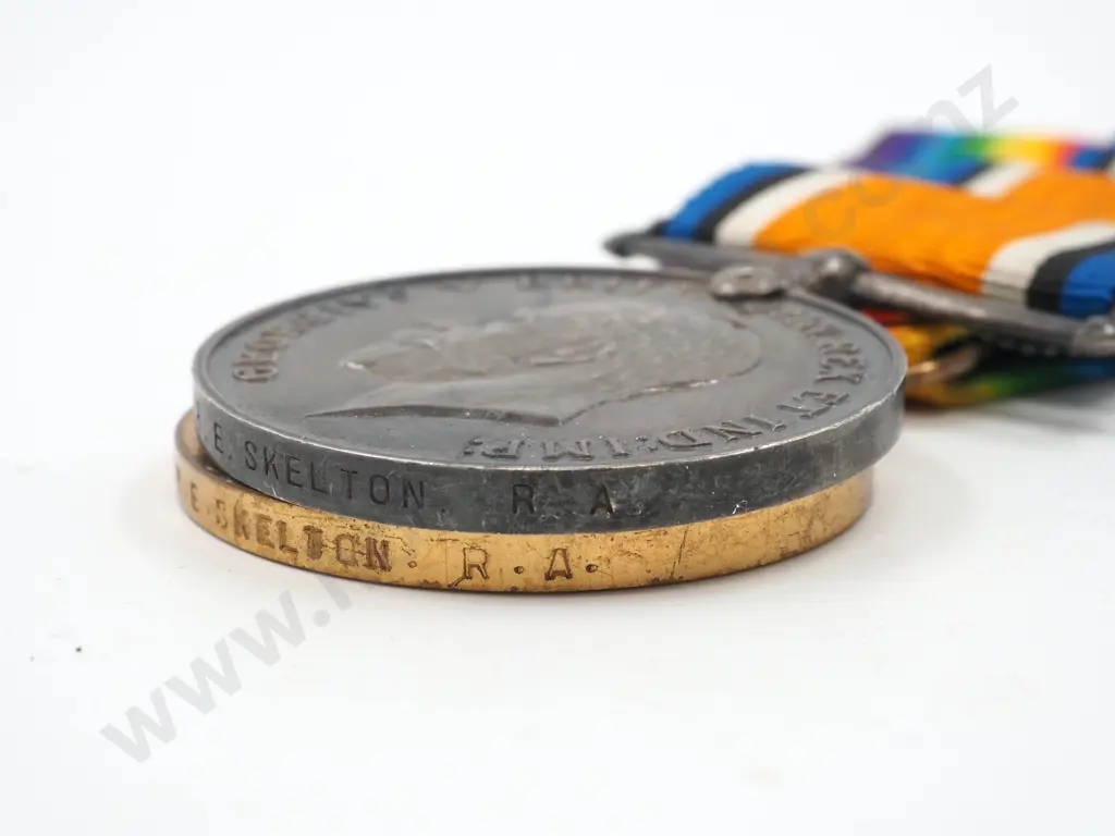 WW1 English Pair to 925 Bmbr E Skelton Image 1++