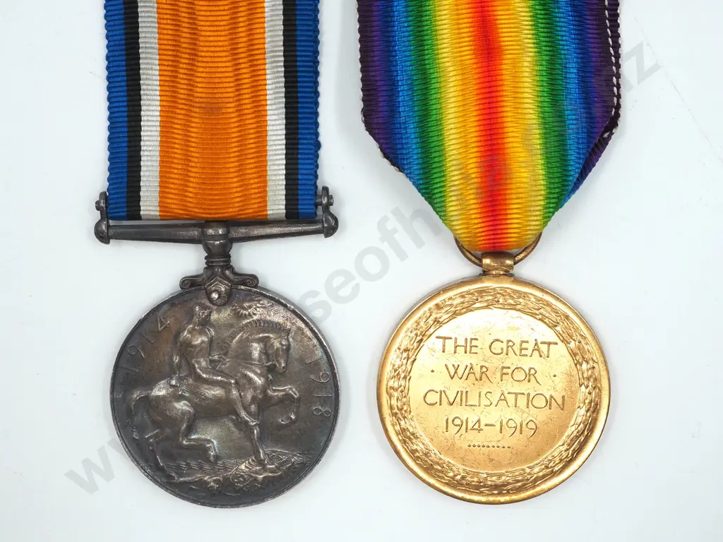 WW1 English Pair to 925 Bmbr E Skelton Image 1++