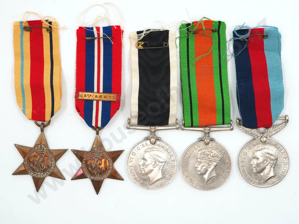 Unmounted New Zealand WW2 Medal Group Image 1++