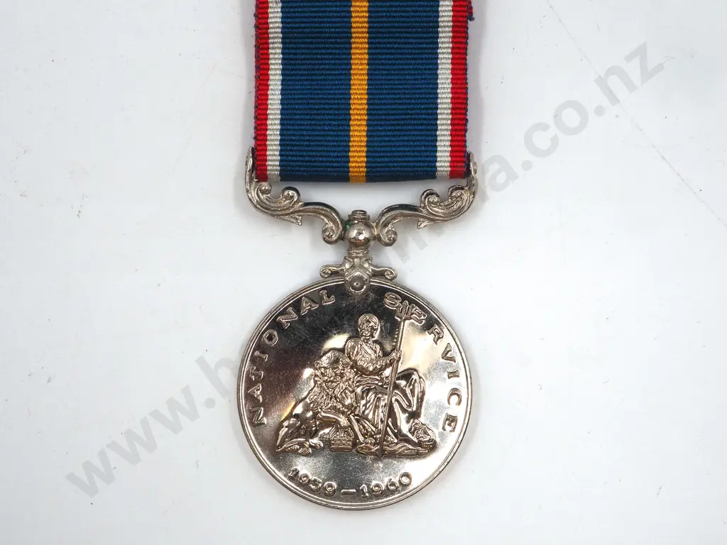 National Service Medal Cased  Image 1++