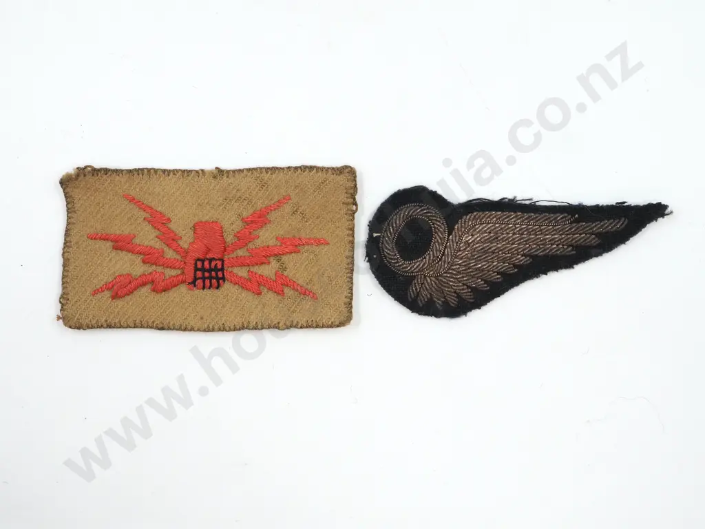 WW2 RNZAF Observers Wings & Radio Operators Patch  Image 1++