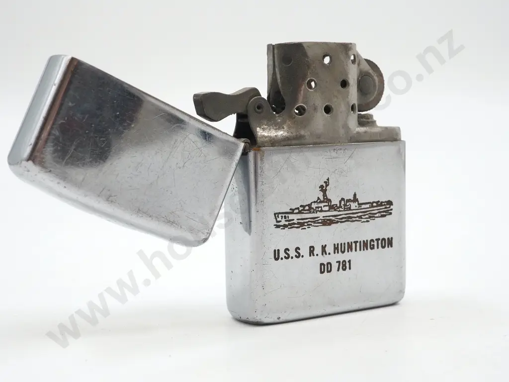 USS R K Huntingdon DD 781 Zippo Lighter Image 1++