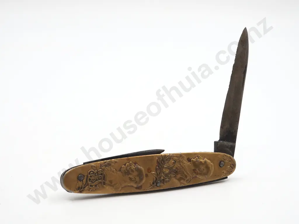 Boer War Era German Patriotic Pocket Knife  Image 1++