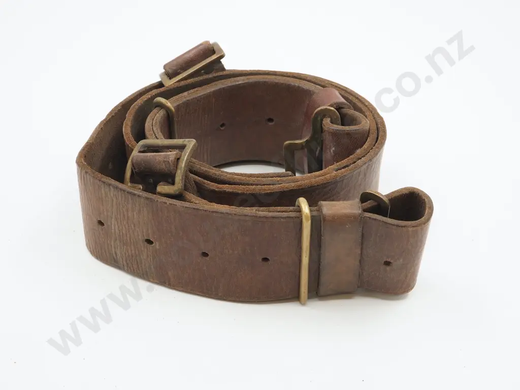 WW1 Engineers Leather Belt  Image 1++