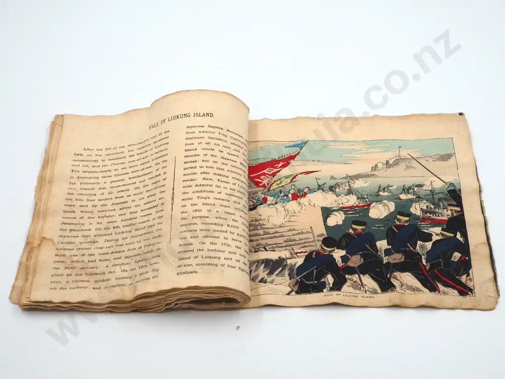 Japaense 1890s Coloruful Print Book Image 1++