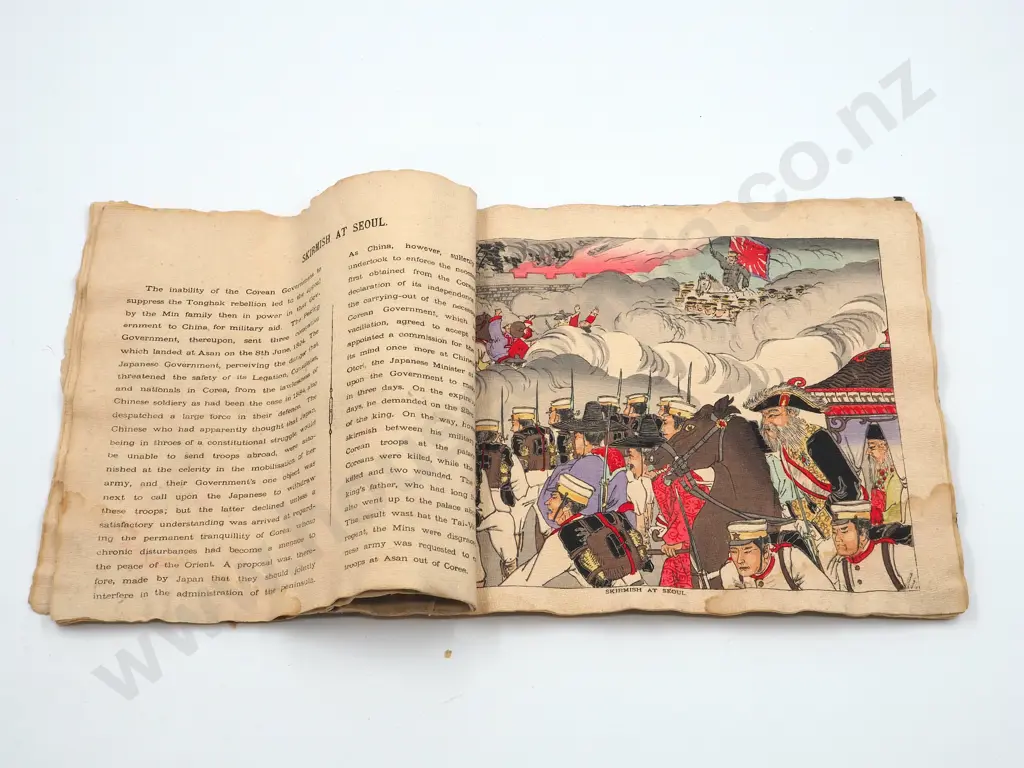 Japaense 1890s Coloruful Print Book Image 1++