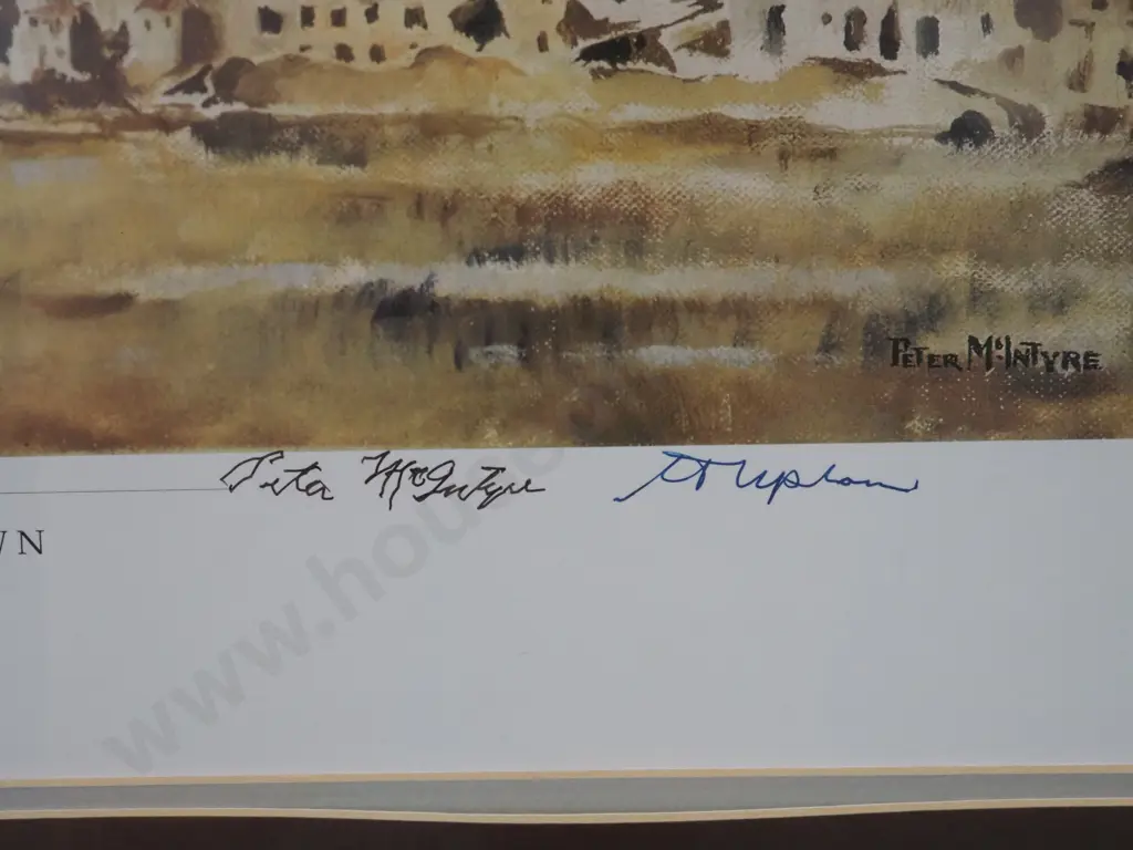 Peter McIntyre Print: Signed by Charles Upham / Jack Hintin / Peter McIntyre Image 1++