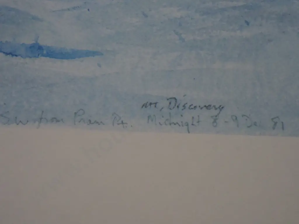 Framed Signed George Bush Senior Antarctic Letter 1990 & AA Deanes Mt Discovery Print Antartica  Image 1++