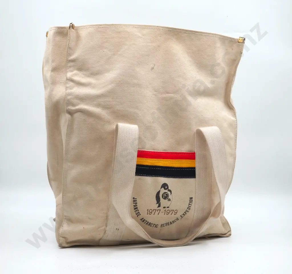 1977-79 Japanese Antarctic Research Expedition Tote Bag (From Norm McPherson Image 1++