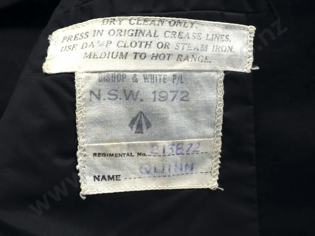 Australian 1972 Dated Military Police Uniform: Jacket / Trousers / Peaked Cap Image 1++