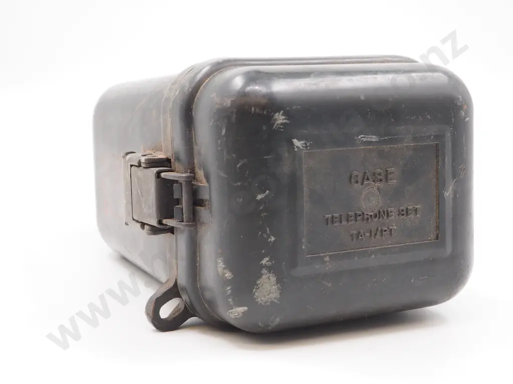 Vietnam War Era U.S. TA-1/PT Field Telephone Handset in Case Image 1++