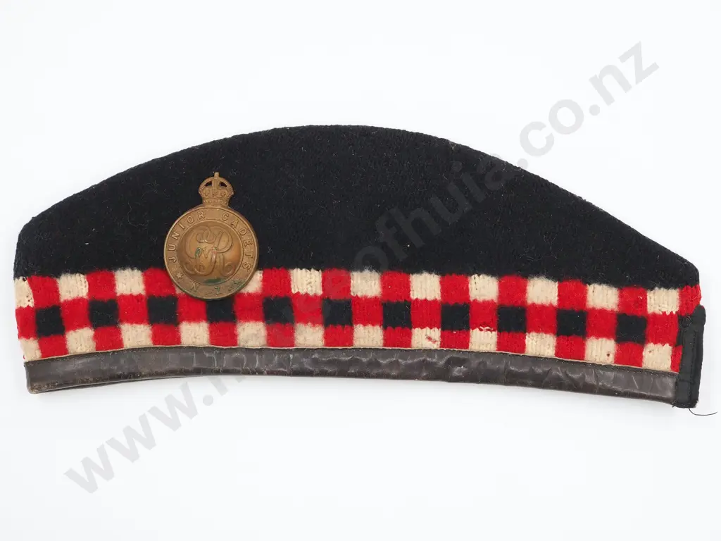 Pre-1912 New Zealand Junior Cadets Glengarry (Missing Cloth Tails) Image 1++