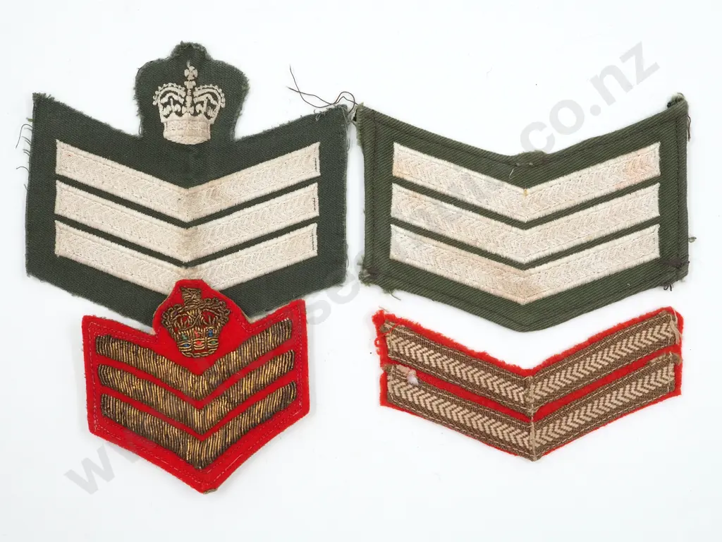 Assorted Lot of Sergants Rank Cloth Patches Image 1++