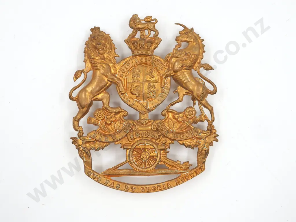 Royal Artillery Foreign Service Helmet Plate  Image 1++
