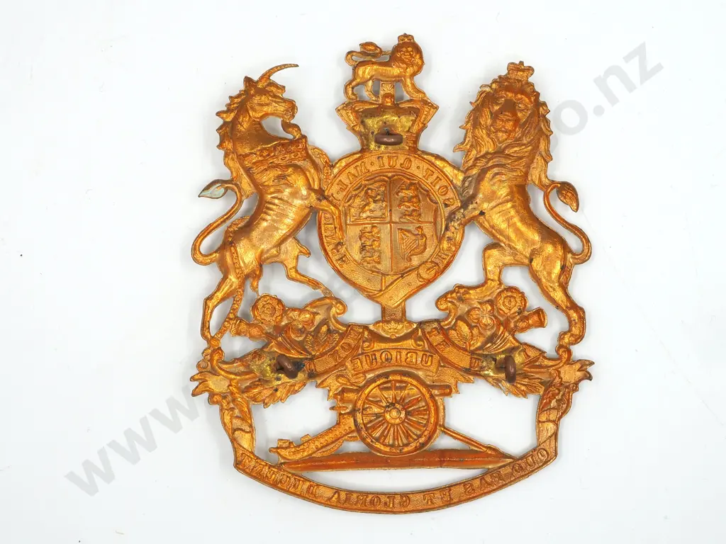 Royal Artillery Foreign Service Helmet Plate  Image 1++