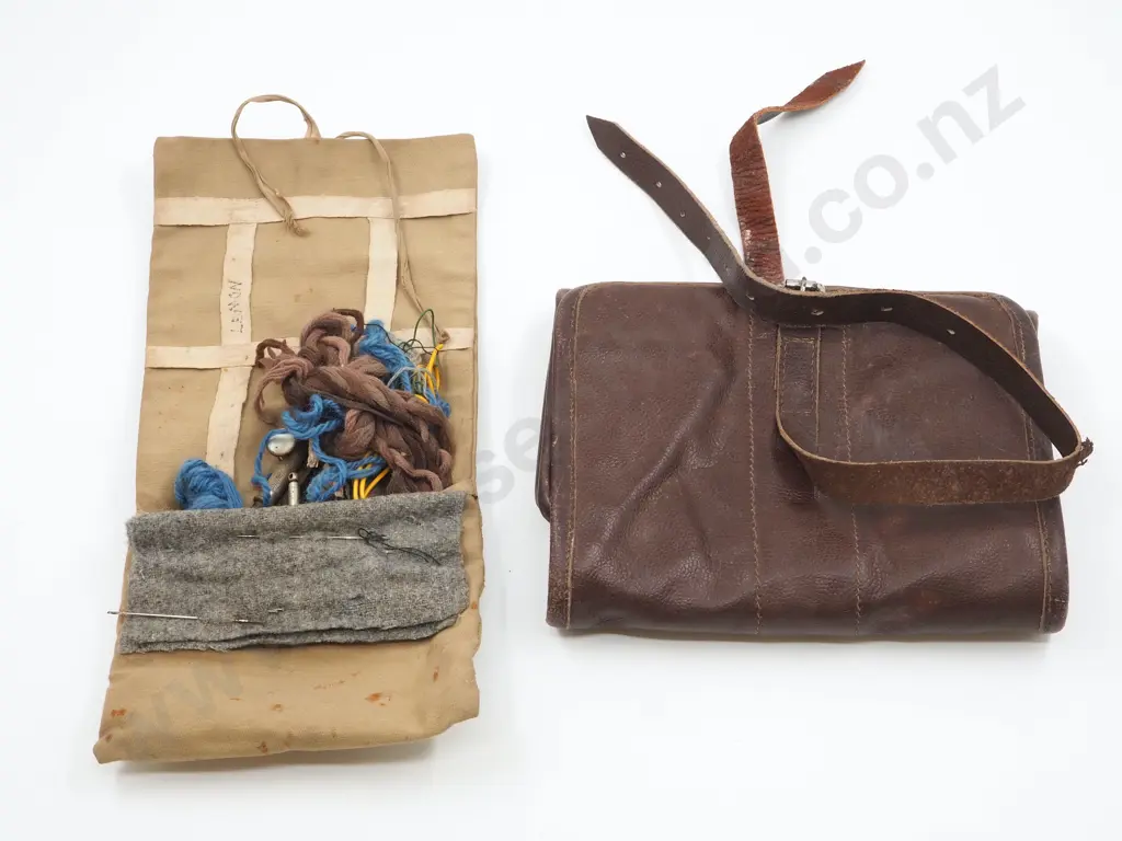 Two WW2 Housewife Kits - One Leather / One Canvas  Image 1++
