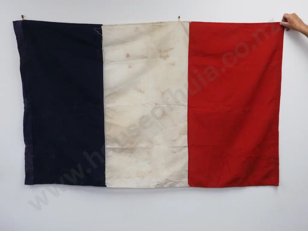 Large WW2 Era French Flag  Image 1++