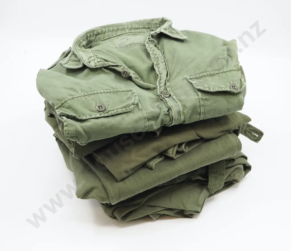 Assorted Lot of New Zealand Military 1970's Shirts & Trousers ( 7 Pieces)  Image 1++
