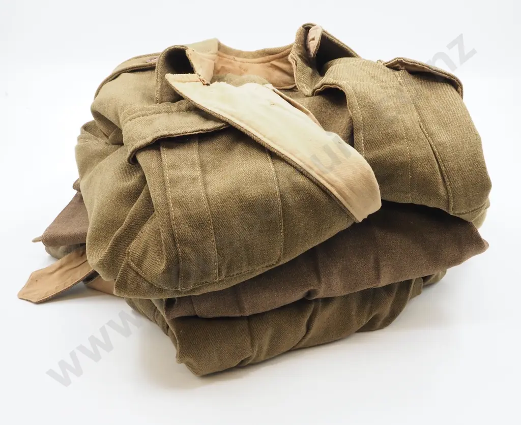 Three New Zealand Battle Dress Blouse: Cadet Private / Army Corporal / Army Warrant Officer (Missing Badge) Image 1++