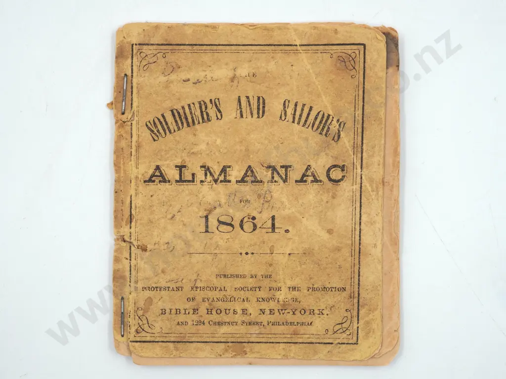Booklet - 1864 Soldiers and Sailors Almanac Image 1++
