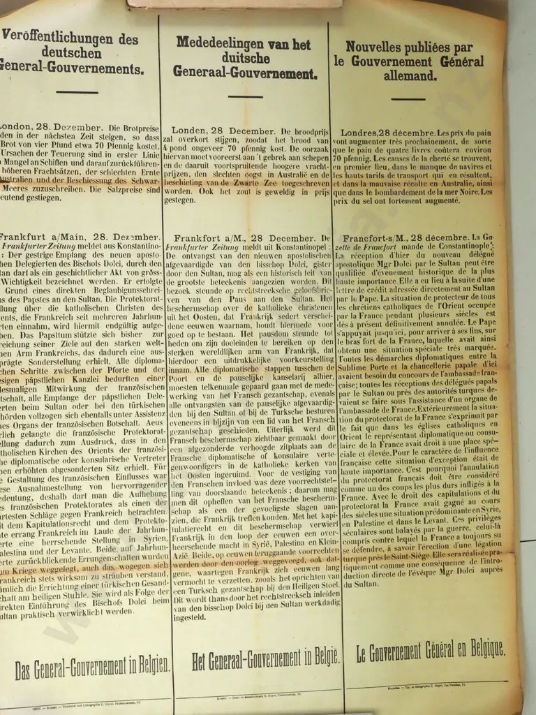 Tri Langauge WW1 Information Poster  Image 1++