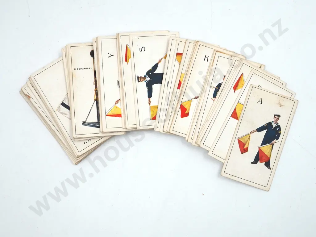 Military Flag Signals Cigarette Cards Image 1++