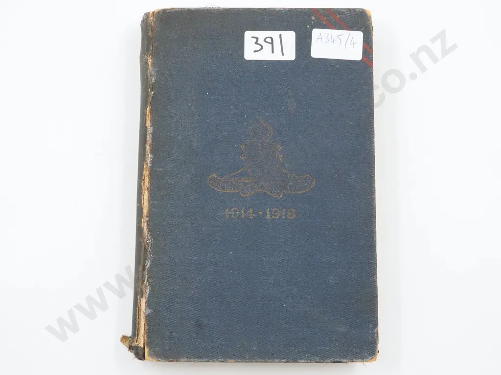 History of the New Zealand Artillery in the Field 1914-1918 Image 1++