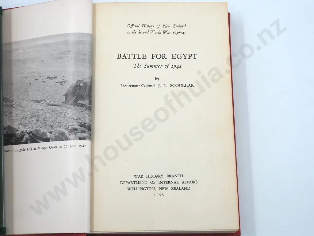 Two Military Books: Official Histories - Documents Vol 1 & Battle for Egypt Image 1++