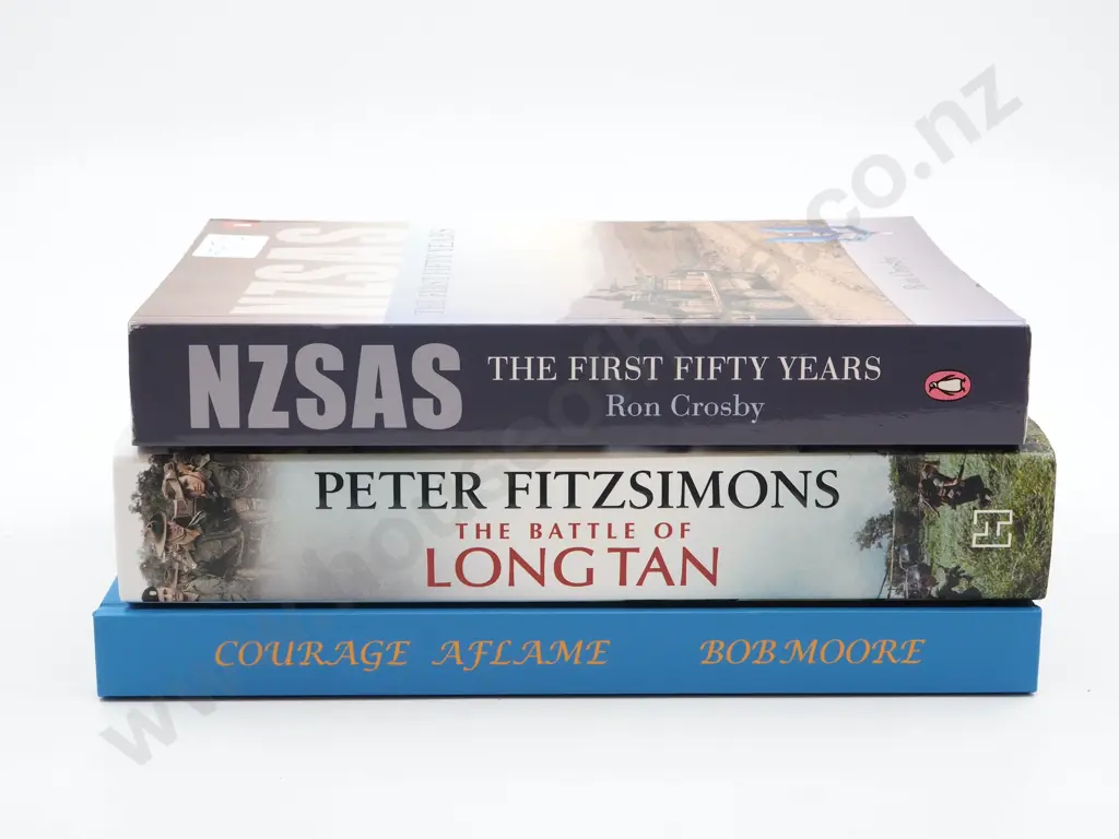 Three Military Books: NZSAS / The Battle of Long Tam / James Ward VC Biography Image 1++