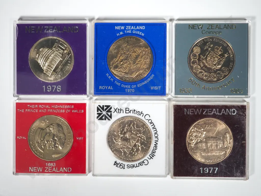 59 X New Zealand UNC One Dollar Coins Image 1++