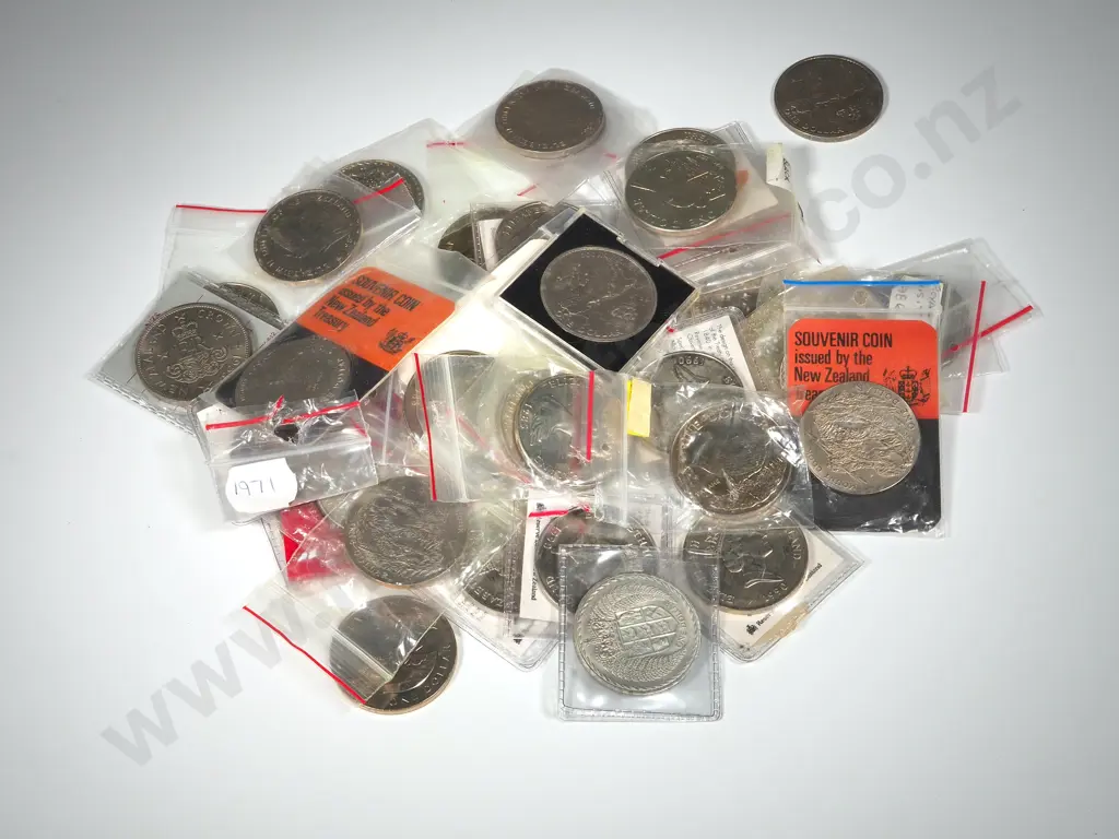 39 X New Zealand One Dollar Coins - Loose / In Bags  Image 1++