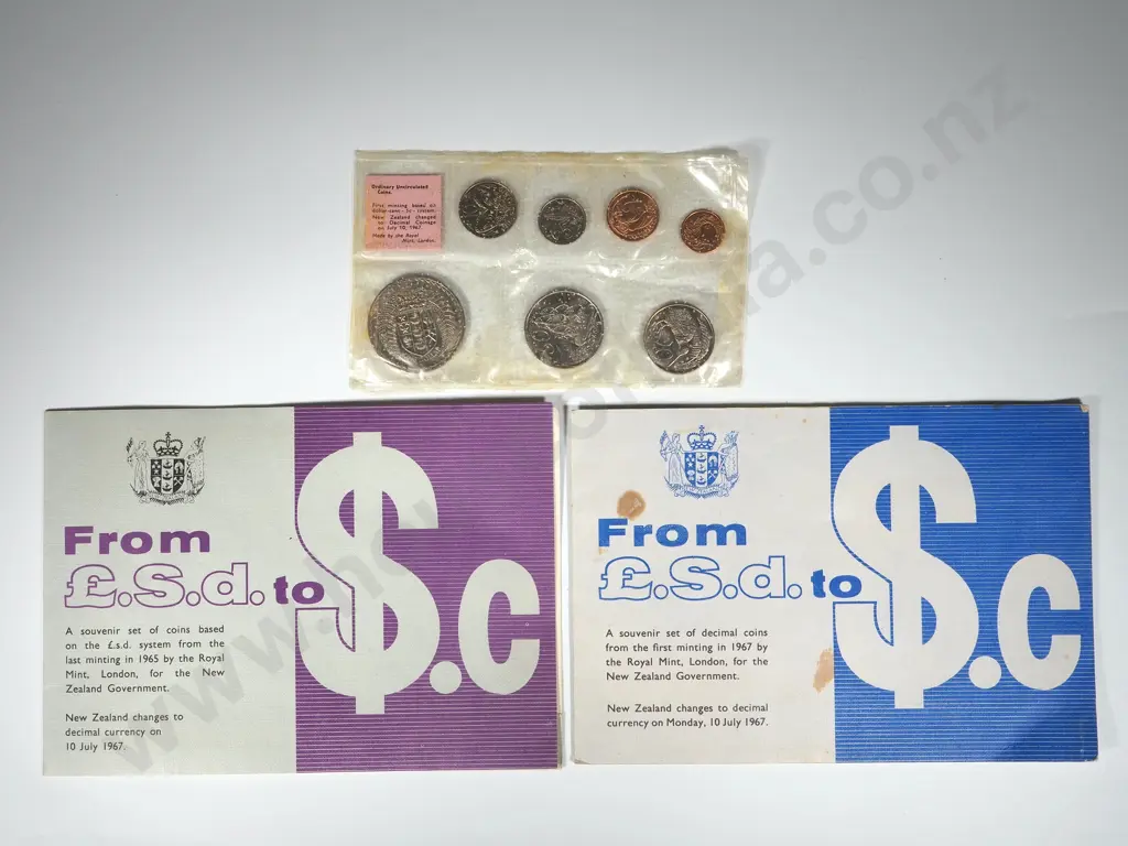 Approx 60 Mixed NZ 1967 Coin Folders with & without Card folders - Most pink slip Image 1++