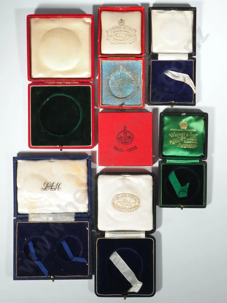 Seven Antique Boxes for Coins Image 1++