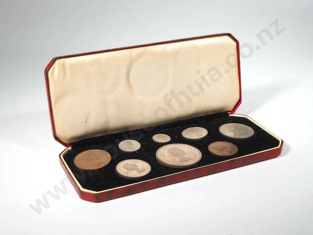 New Zealand 1953 Proof Set: Total CV $300 Image 1++