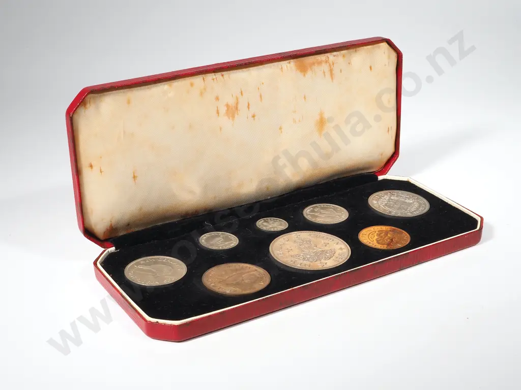 New Zealand 1953 Proof Set: Total CV $300 Image 1++