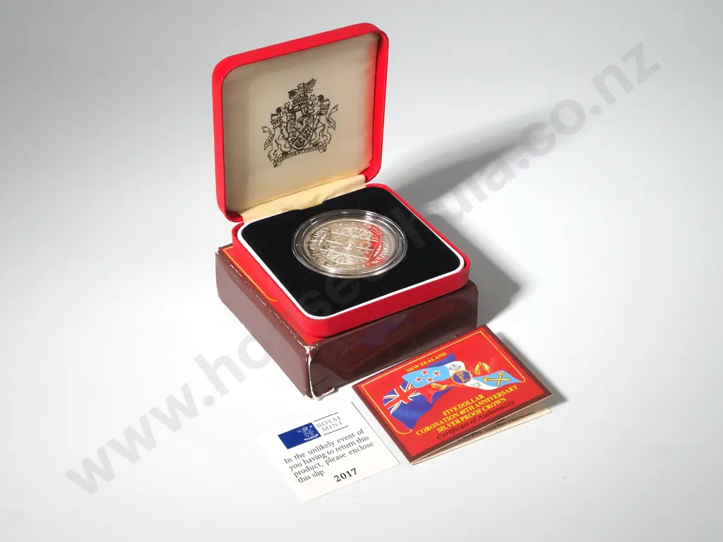 New Zealand Five Dollar Coronation 40th Anniversary Sterling Silver Coin *LATE ENTRY* Image 1++