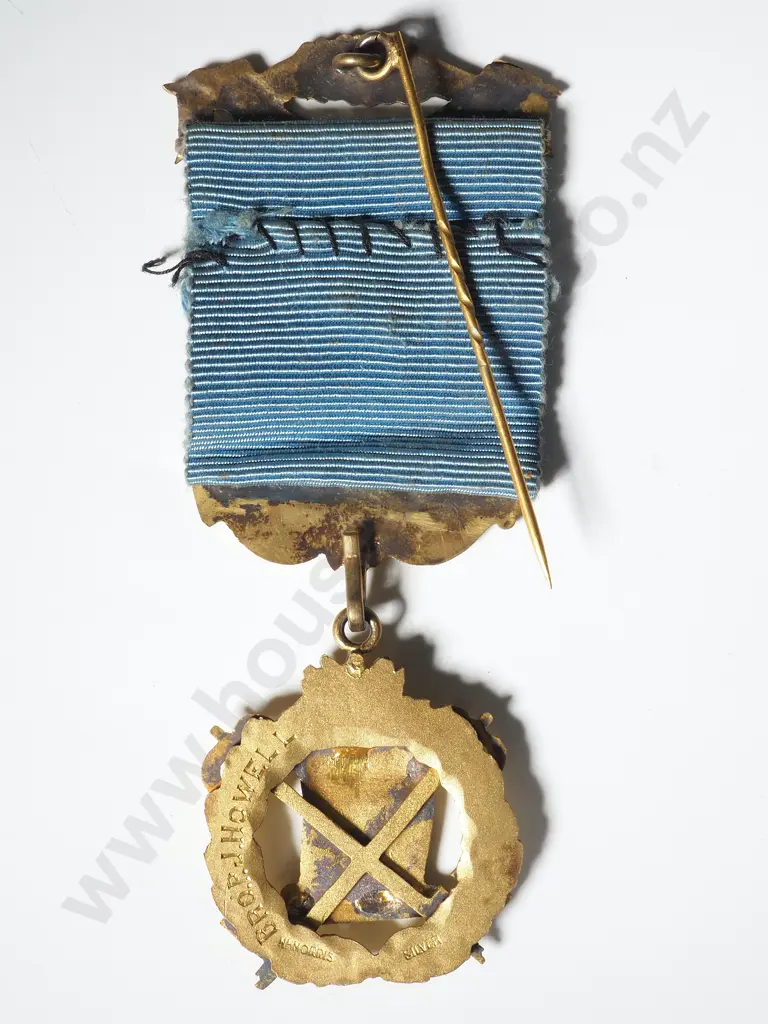 Sterling Sliver Gilt Lodge Medal Image 1++
