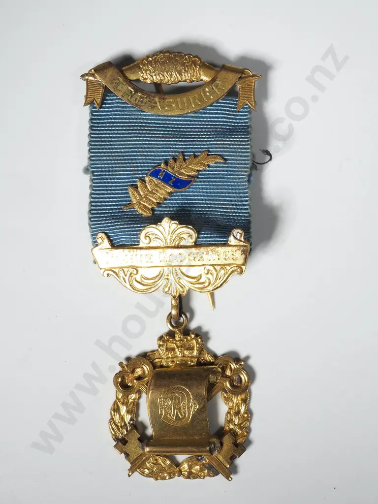 Sterling Sliver Gilt Lodge Medal Image 1++