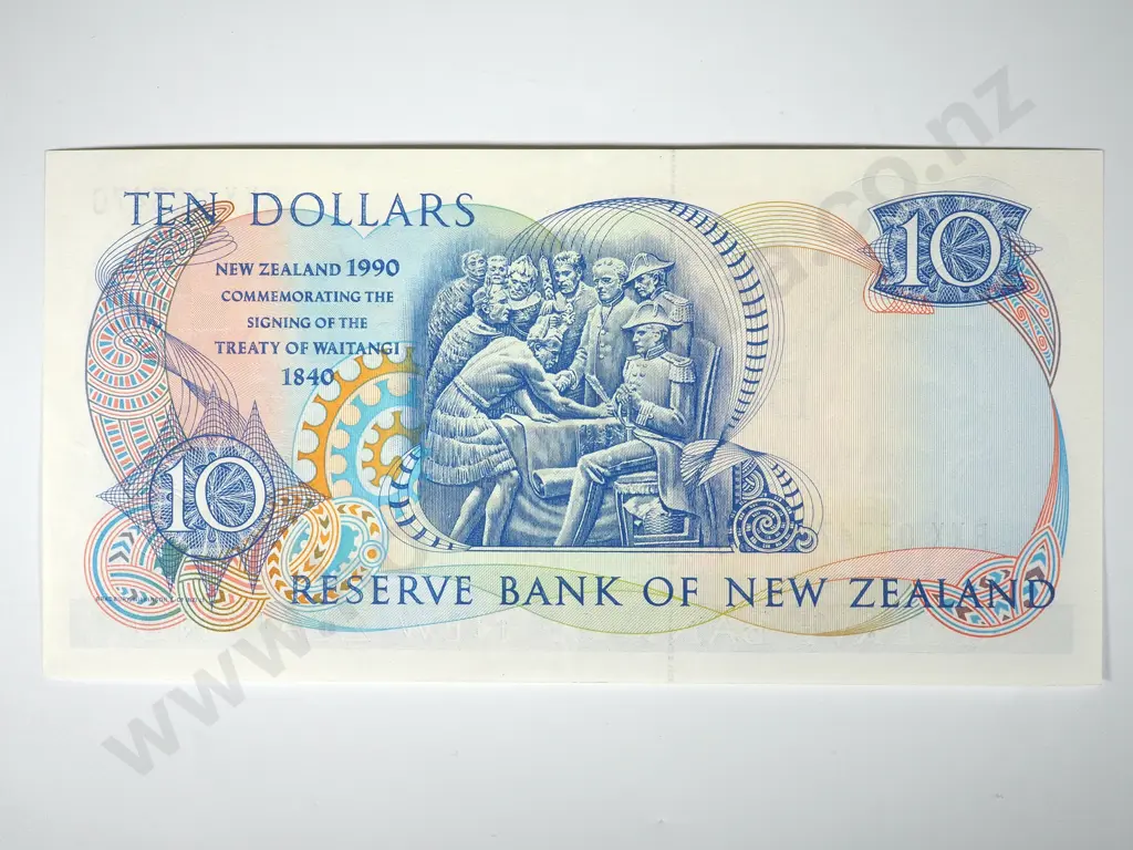 New Zealand AUNC 1990 $10 Banknote  Image 1++