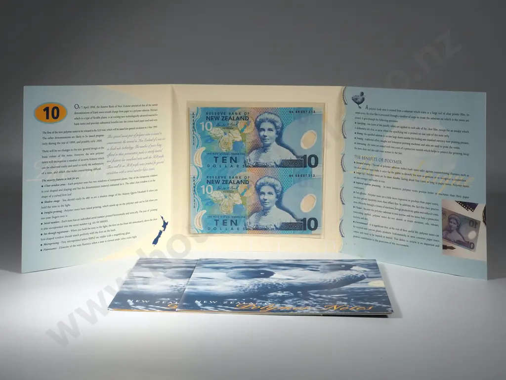 Three 1999 $10 Uncut Sheets of Two Presentation Packs Image 1++