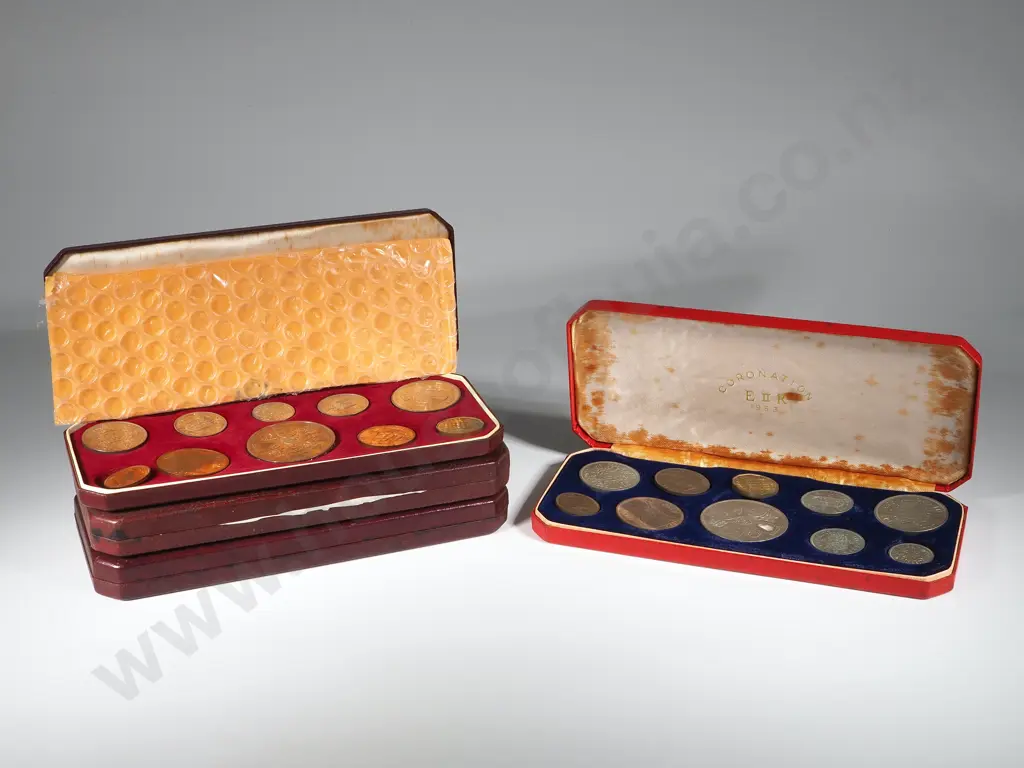 Four United Kingdom 1953 Coronation Proof Sets Image 1++