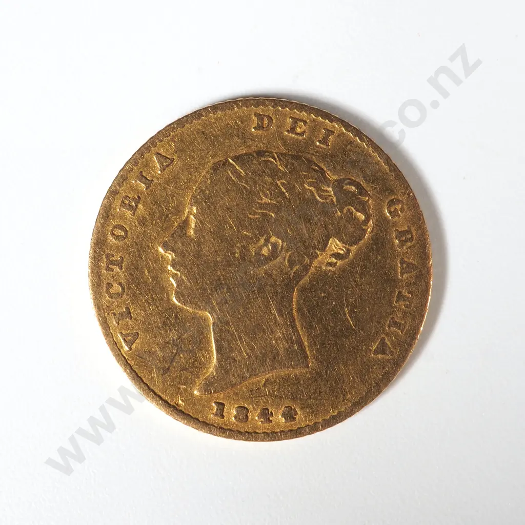 1844 Gold Half Sovereign  Image 1++